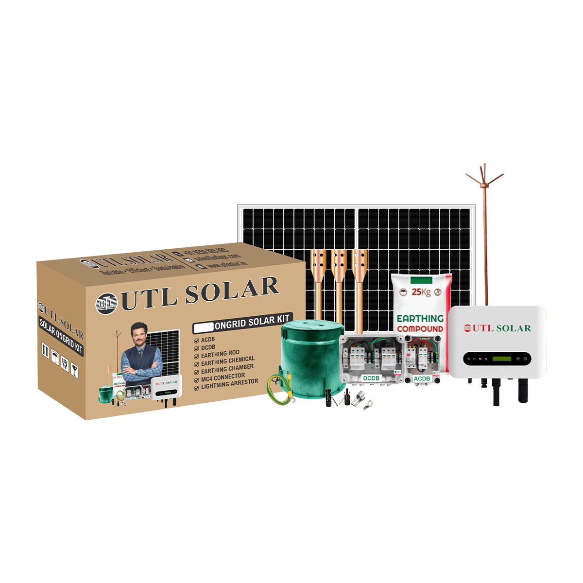 UTL ShineX 5kW Three Phase Mono DCR On-Grid Solar Kit